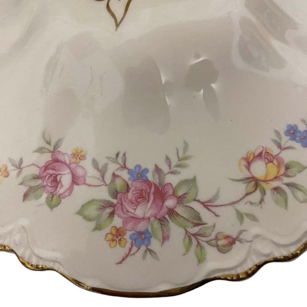 Vintage 1947 Homer Laughlin Oval Rose Tureen Casserole Dish - Picture 3 of 14